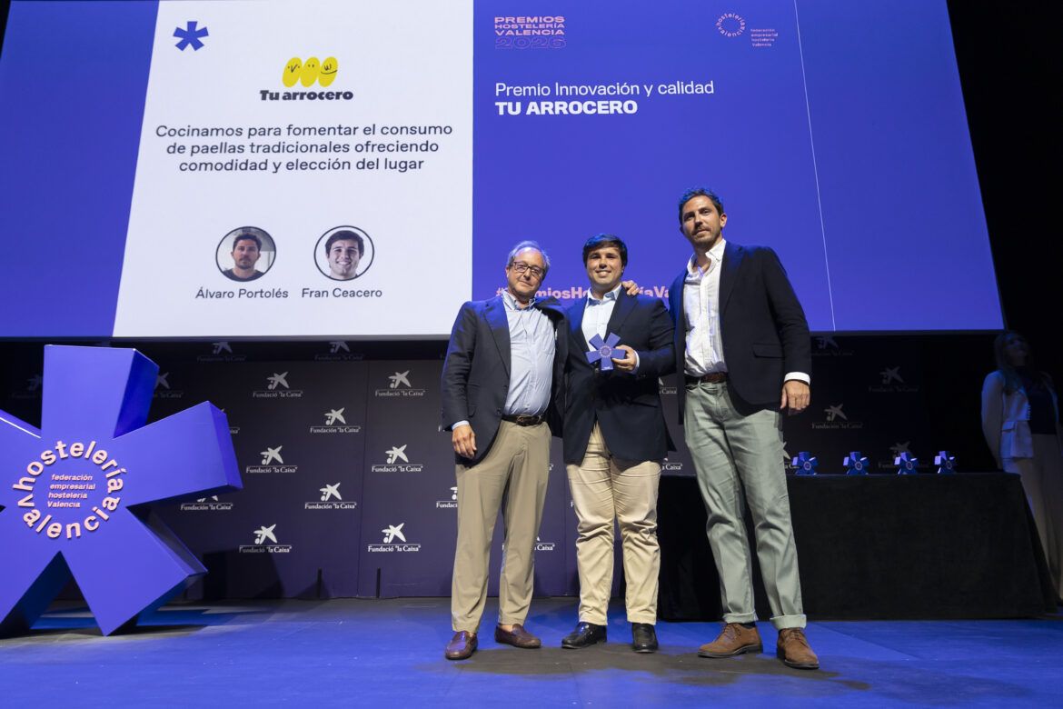 Tu arrocero recibe el Premio Innovación y Calidad 2026 de la Hostelería de Valencia Tu arrocero recibe el Premio Innovación y Calidad 2026 de la Hostelería de Valencia - Gastronomía y Moda
