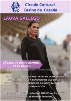 Laura Gallego ofrecerá un concierto benéfico en el Casino de Cazalla a beneficio de la Parroquia de la Consolación - Gastronomía y Moda