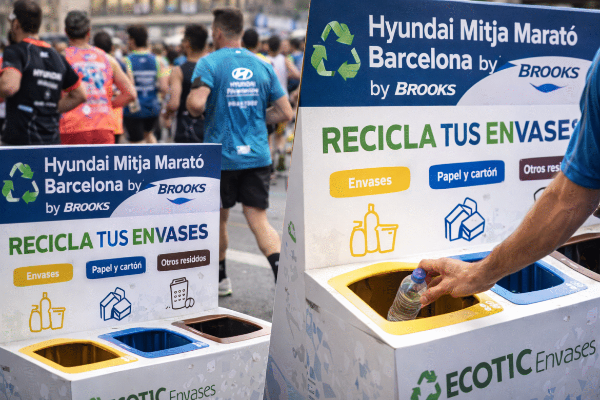 ECOTIC Envases impulsa el reciclaje en la Hyundai Mitja Marató Barcelona by Brooks como patrocinador oficial - Gastronomía y Moda