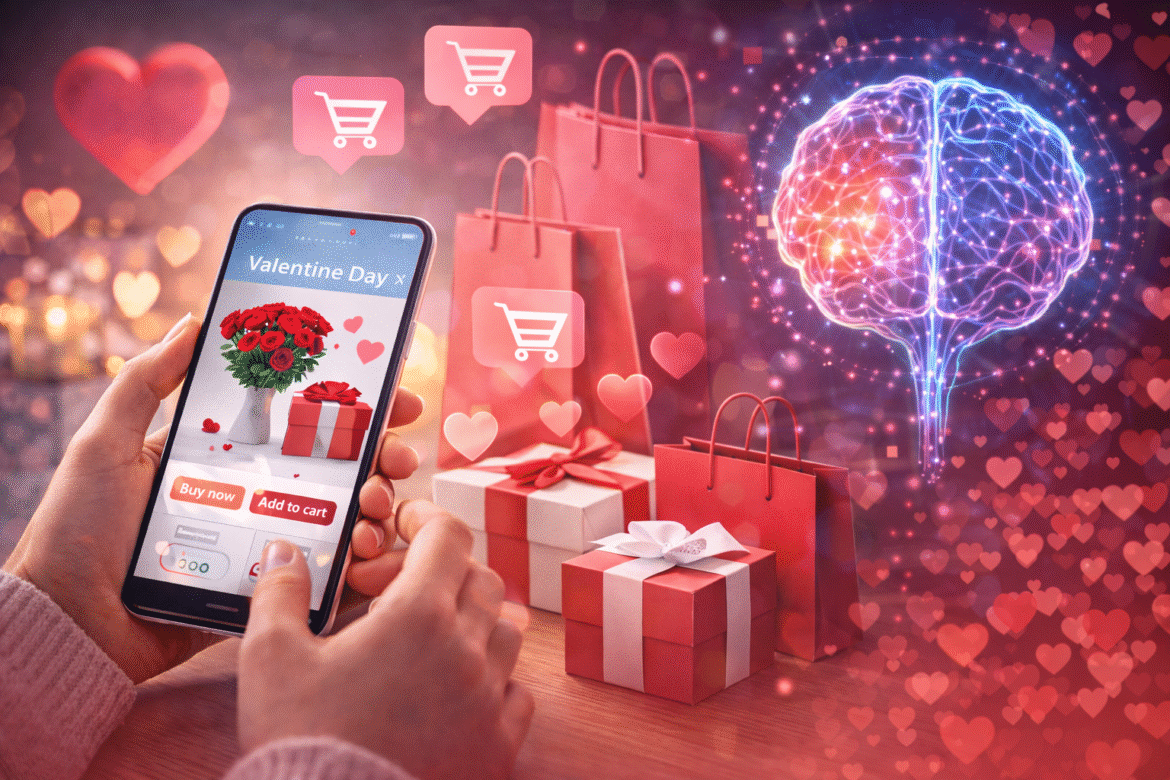 Las compras online crecerán hasta un 12 % en San Valentín impulsadas por la IA y el uso del móvil - Gastronomía y Moda