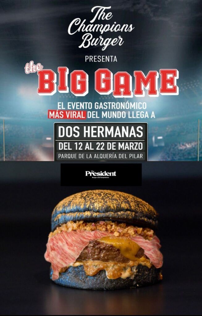 The President llevará su hamburguesa One Million Wagyu A5 a The Champions Burger en Dos Hermanas - Gastronomía y Moda
