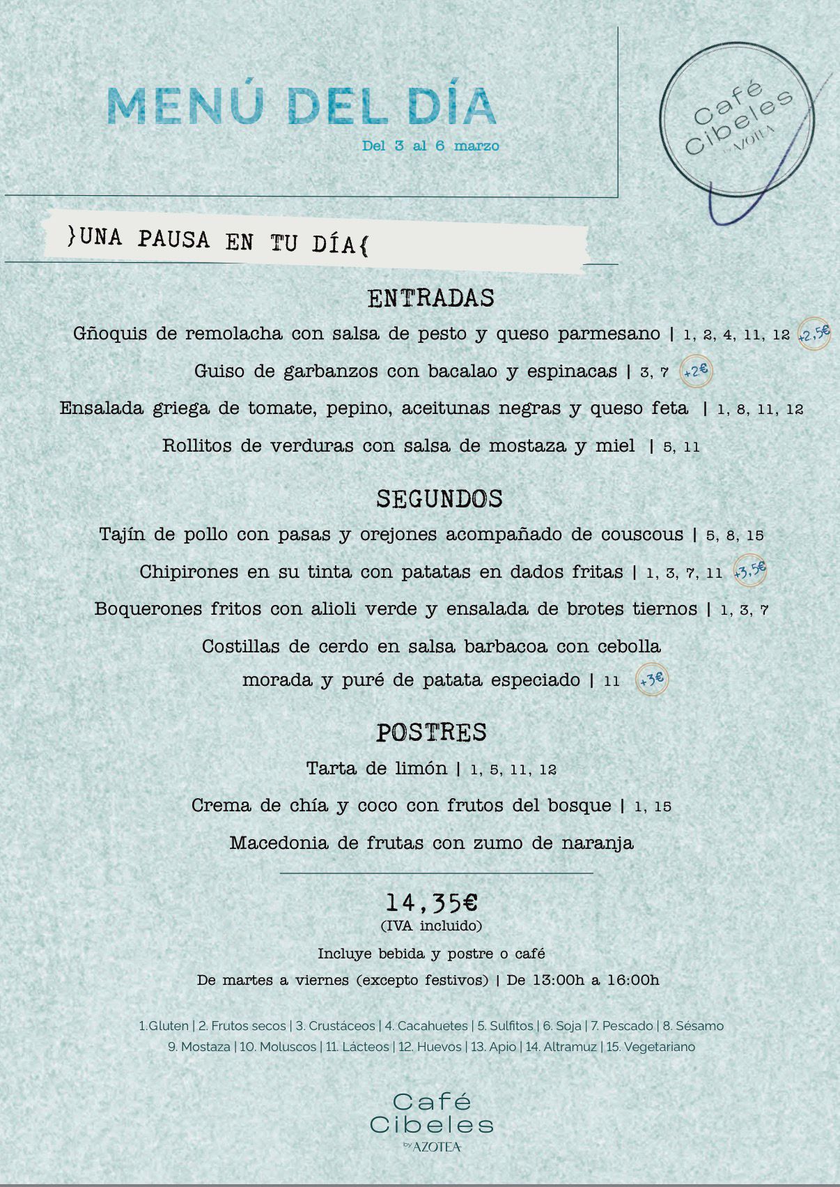 Comer en plena Plaza de Cibeles por 14,95 €: un menú del día con vistas, cultura y servicio impecable en Azotea Cibeles - Gastronomía y Moda
