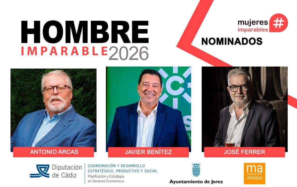 Antonio Arcas, Javier Benítez y José Ferrer, candidatos al Premio #HombreImparable Gaditano 2026 - Gastronomía y Moda