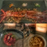 El menú de los chefs David Gavira & Ali Elkardoudi, Carabineros y Ensalada de Setas en Escaneche - Gastronomía y Moda