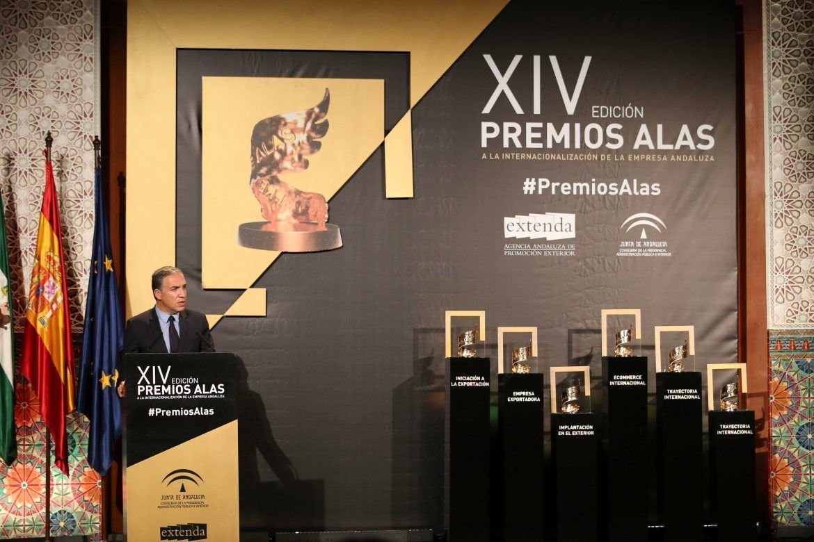 Elías Bendodo presidirá el acto de entrega de los 15º Premios Alas a la Internacionalización de la Empresa Andaluza - Gastronomía y Moda