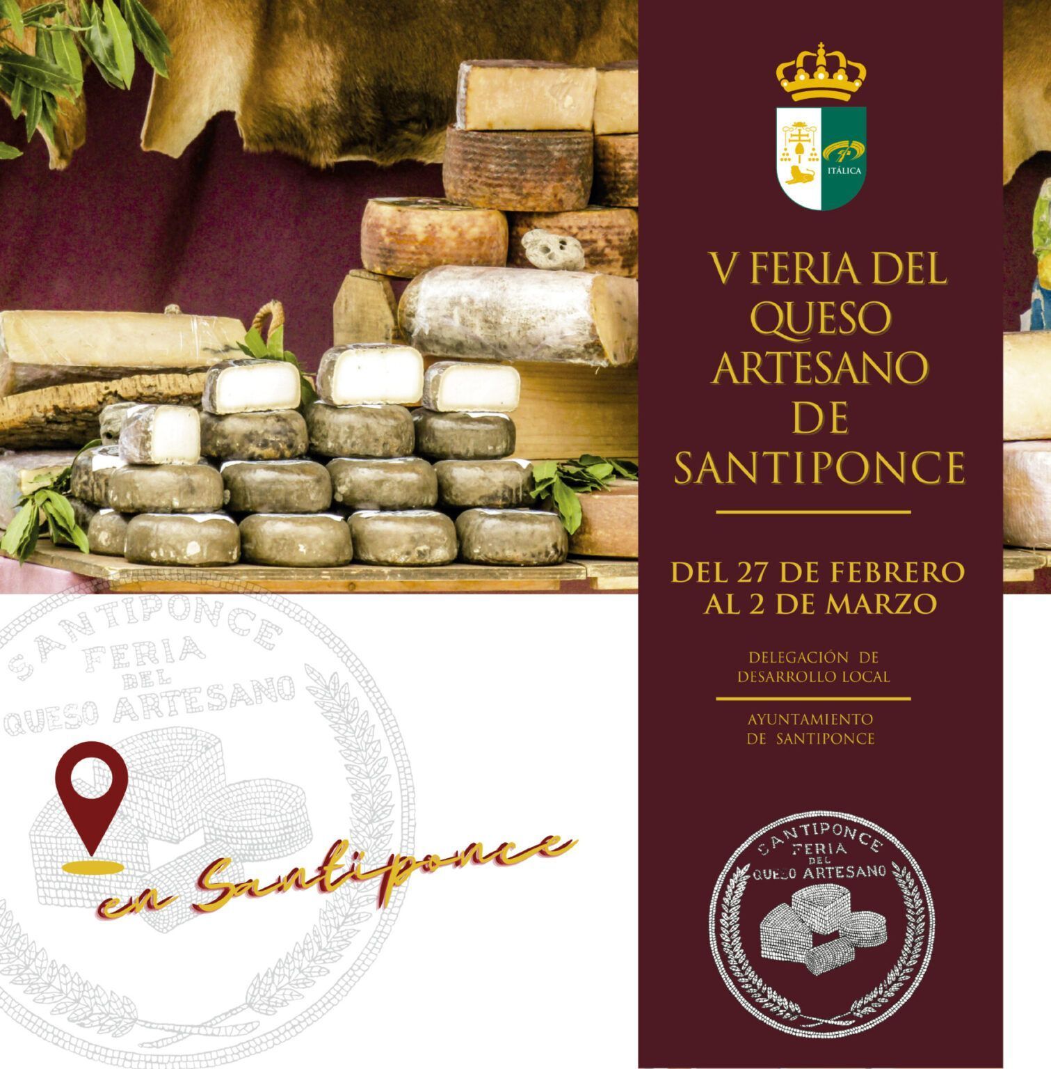 La V edición de la Feria del Queso llega a Santiponce - Gastronomía y Moda