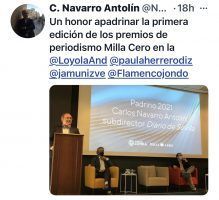 Loyola entrega los I Premios de Periodismo Universitario Milla Cero 2021 - Gastronomía y Moda