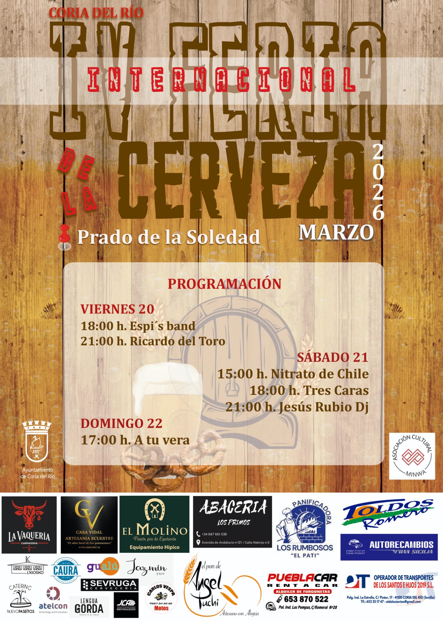 Coria del Río celebra en 2026 una nueva edición de la Feria Internacional de la Cerveza - Gastronomía y Moda