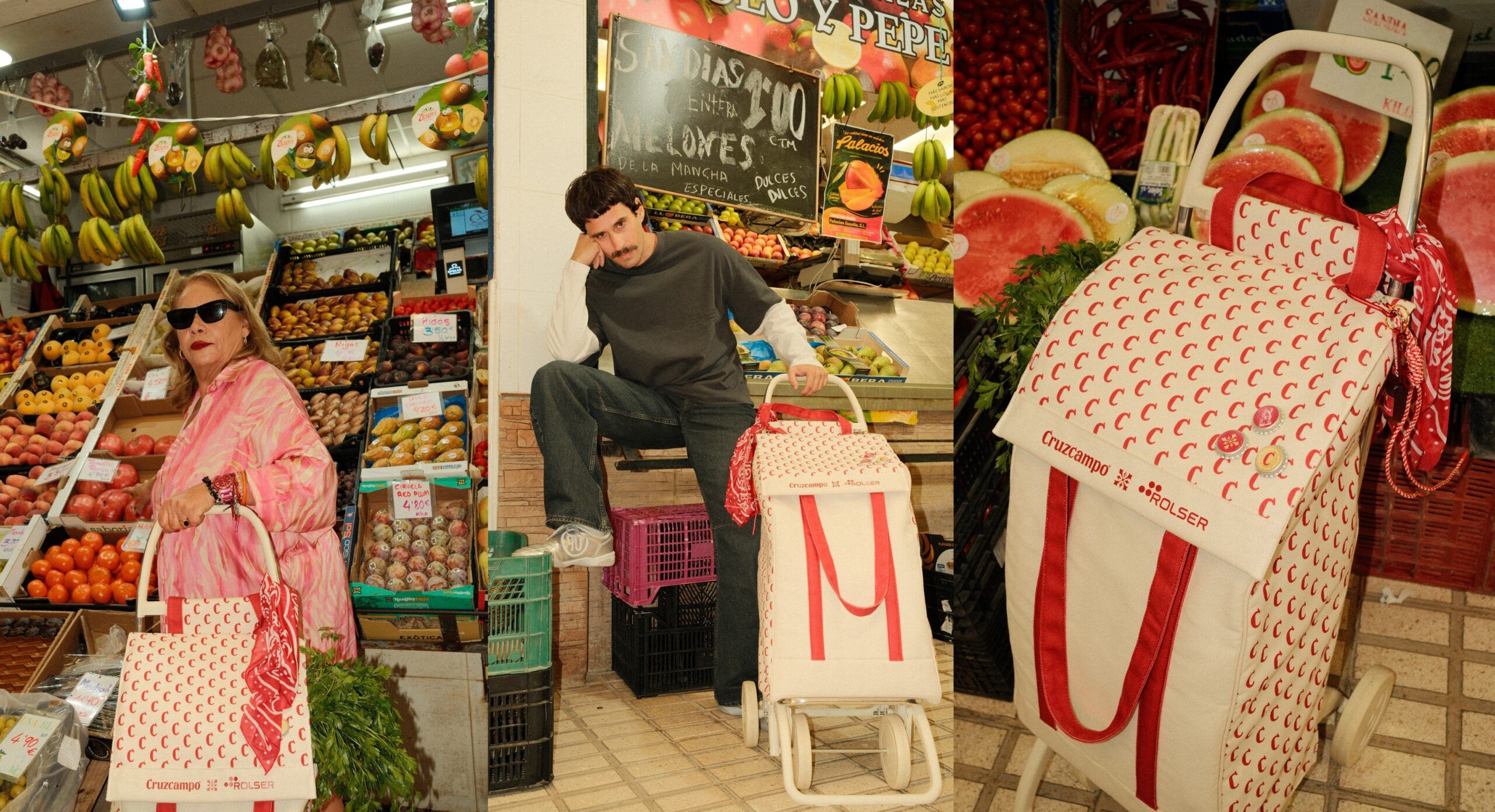 Cruzcampo y Rolser reinventan el carro de la compra con Carmina Barrios y Paula Sevillano - Gastronomía y Moda