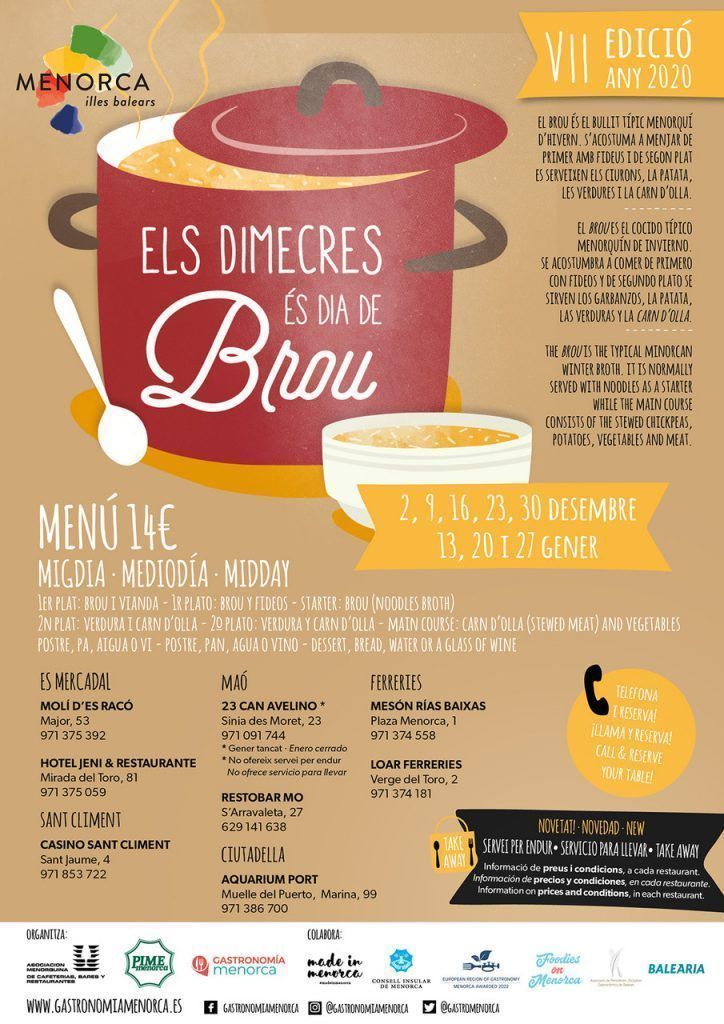 El sabroso 'Brou' protagoniza los míercoles gastro en Menorca - Gastronomía y Moda