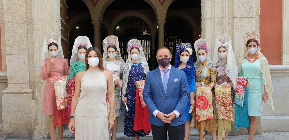 El Ayuntamiento de Sevilla y Doble Erre culminan los actos de promoción de la mantilla para la reactivación de sectores vinculados a las Fiestas de la Primavera El Ayuntamiento de Sevilla y Doble Erre culminan los actos de promoción de la mantilla para la reactivación de sectores vinculados a las Fiestas de la Primavera - Gastronomía y Moda