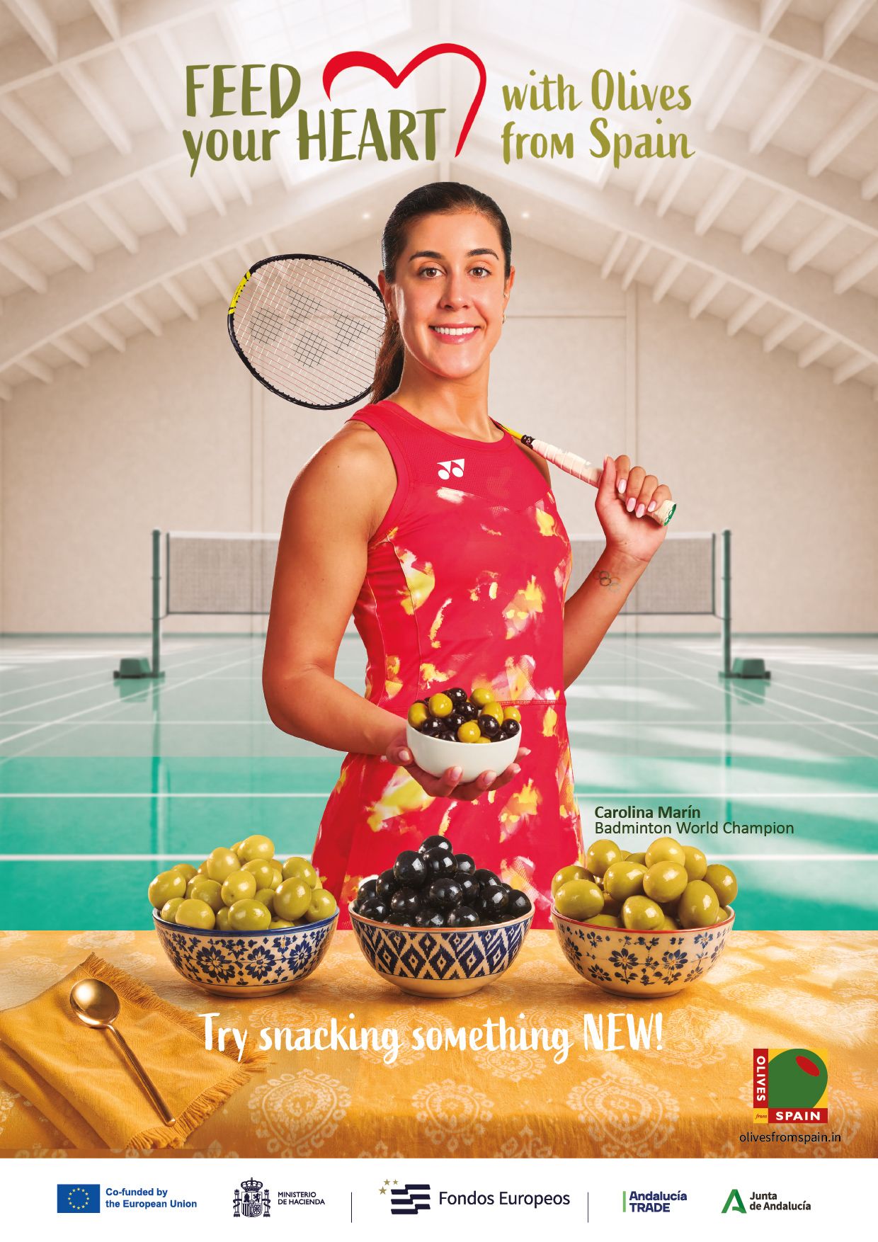 Carolina Marín impulsa la aceituna de mesa andaluza en India con una gran campaña internacional - Gastronomía y Moda