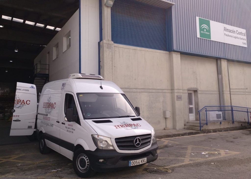 Herpac dona a la Sanidad andaluza todo su stock de material de protección