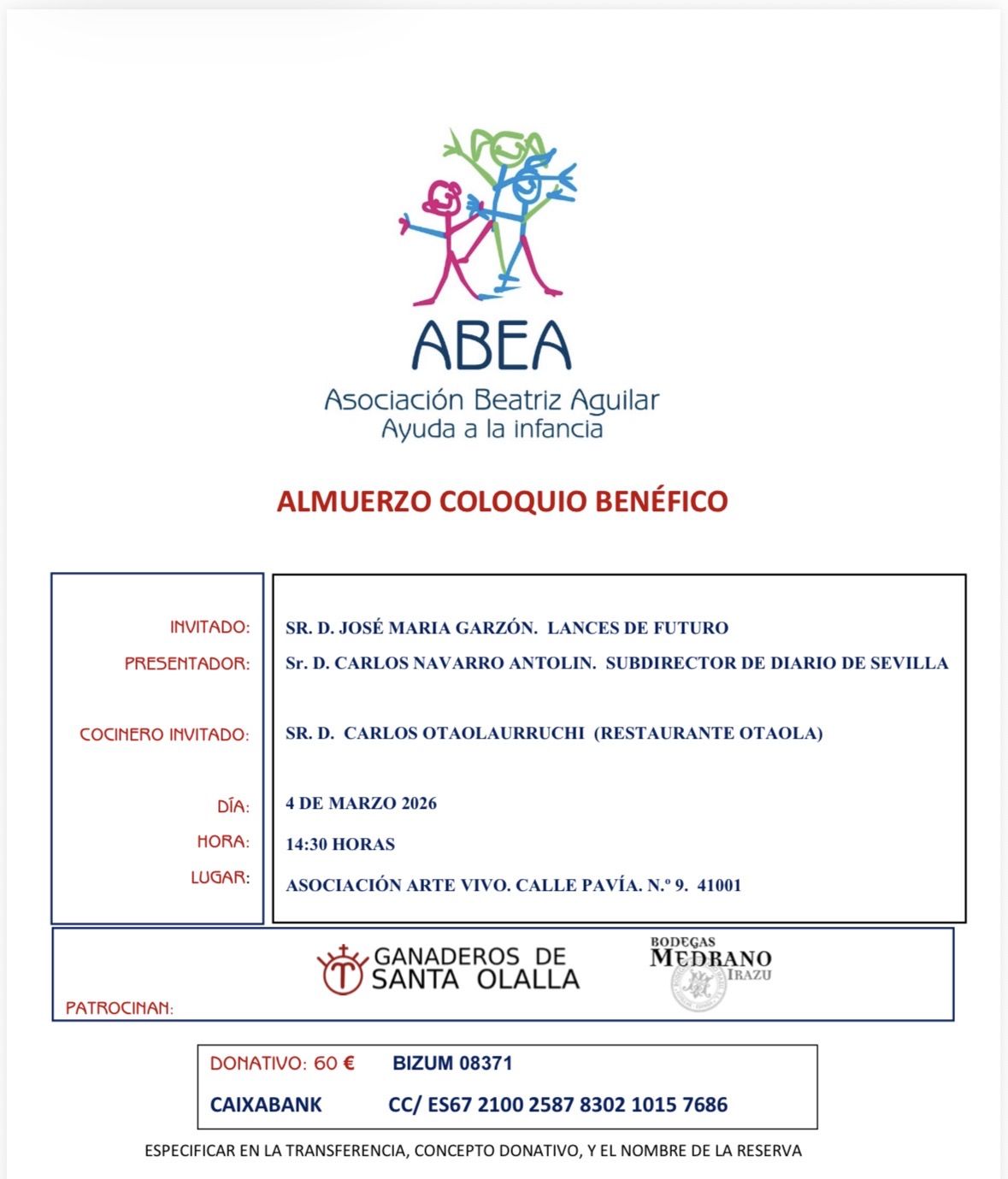 Aún hay entradas para el almuerzo a beneficio de ABES con el nuevo empresario de la plaza de toros de Sevilla - Gastronomía y Moda