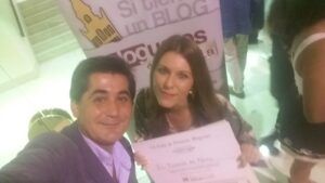 Nuria Cabrera, tras recibir en 2018, el premio Blogosur a la mejor cuenta personal de Instagram.- Gastronomía y Moda