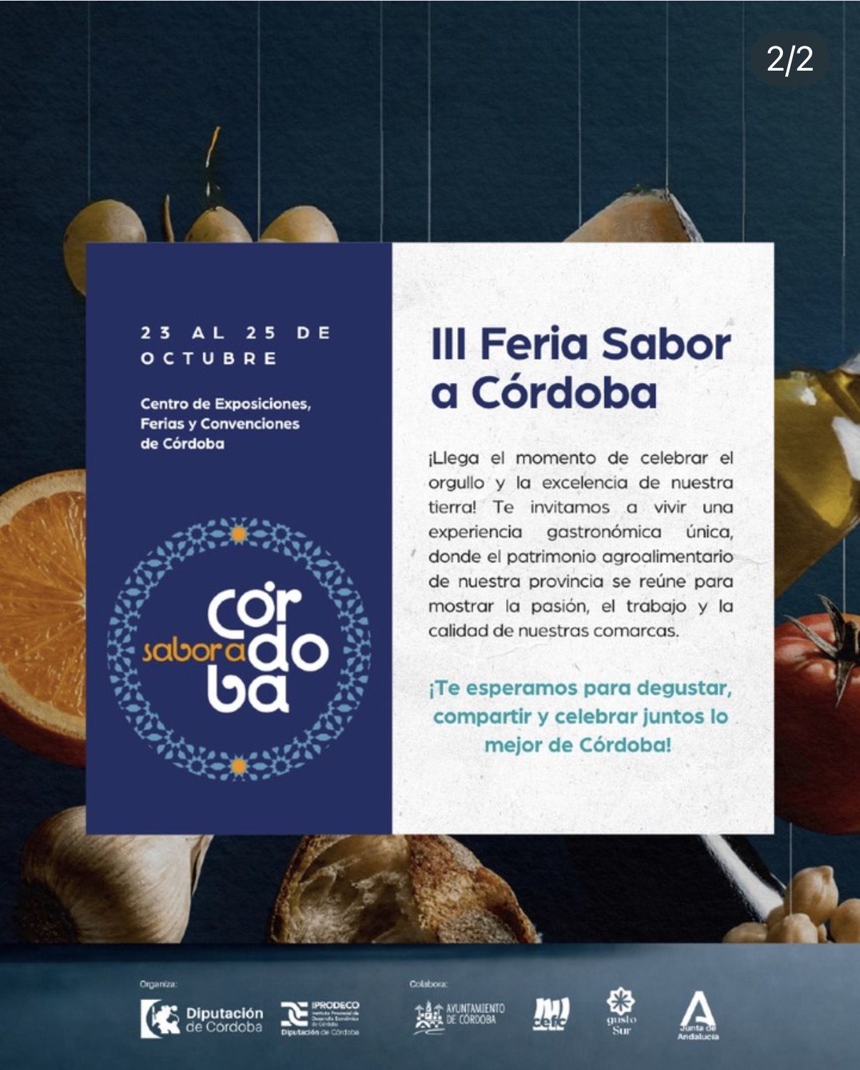 La III Feria Sabor a Córdoba 2026 celebra la excelencia gastronómica de la provincia del 23 al 25 de octubre - Gastronomía y Moda