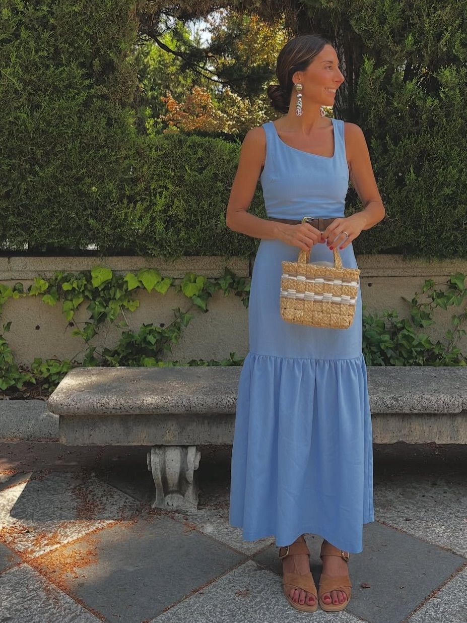 El vestido Clavelito de Satela que luce Mónica Sánchez del Monte - Gastronomía y Moda
