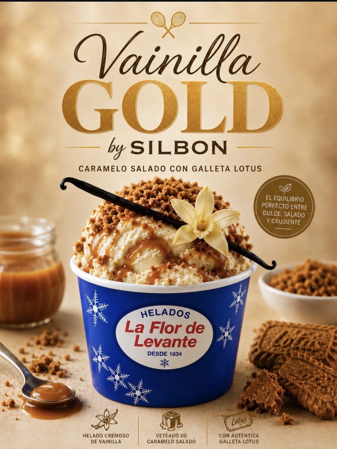 Vainilla Gold by Silbon: el helado de La Flor de Levante que pondrá el broche dulce a Córdoba Califato Gourmet 2026 - Gastronomía y Moda