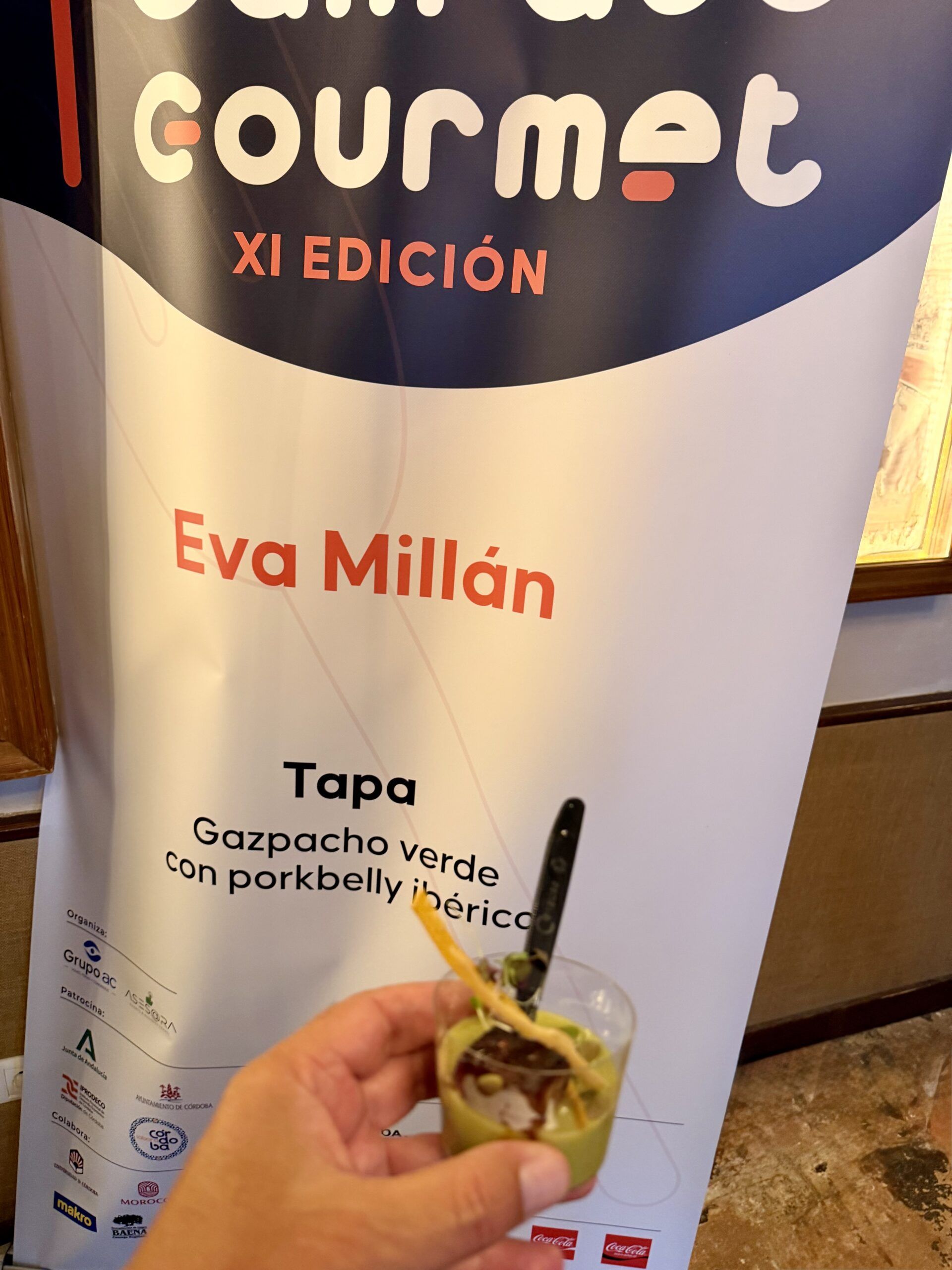 Eva Millán sorprende en Córdoba Califato Gourmet 2026 con su gazpacho verde y porkbelly ibérico - Gastronomía y Moda