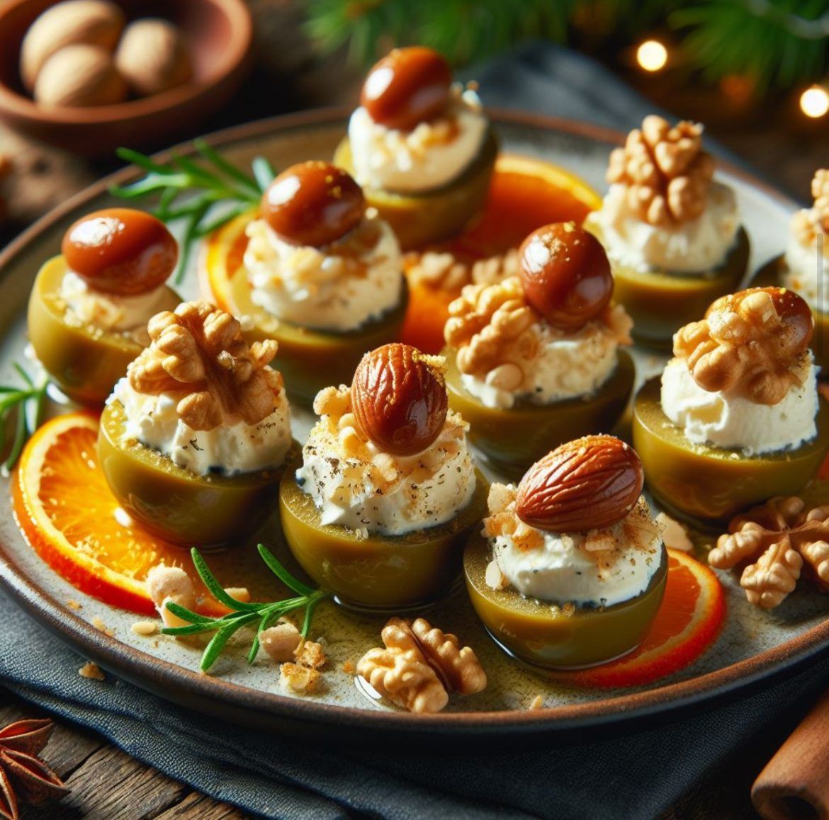¡Nueva receta! Aceitunas rellenas de queso y frutos secos - Gastronomía y Moda