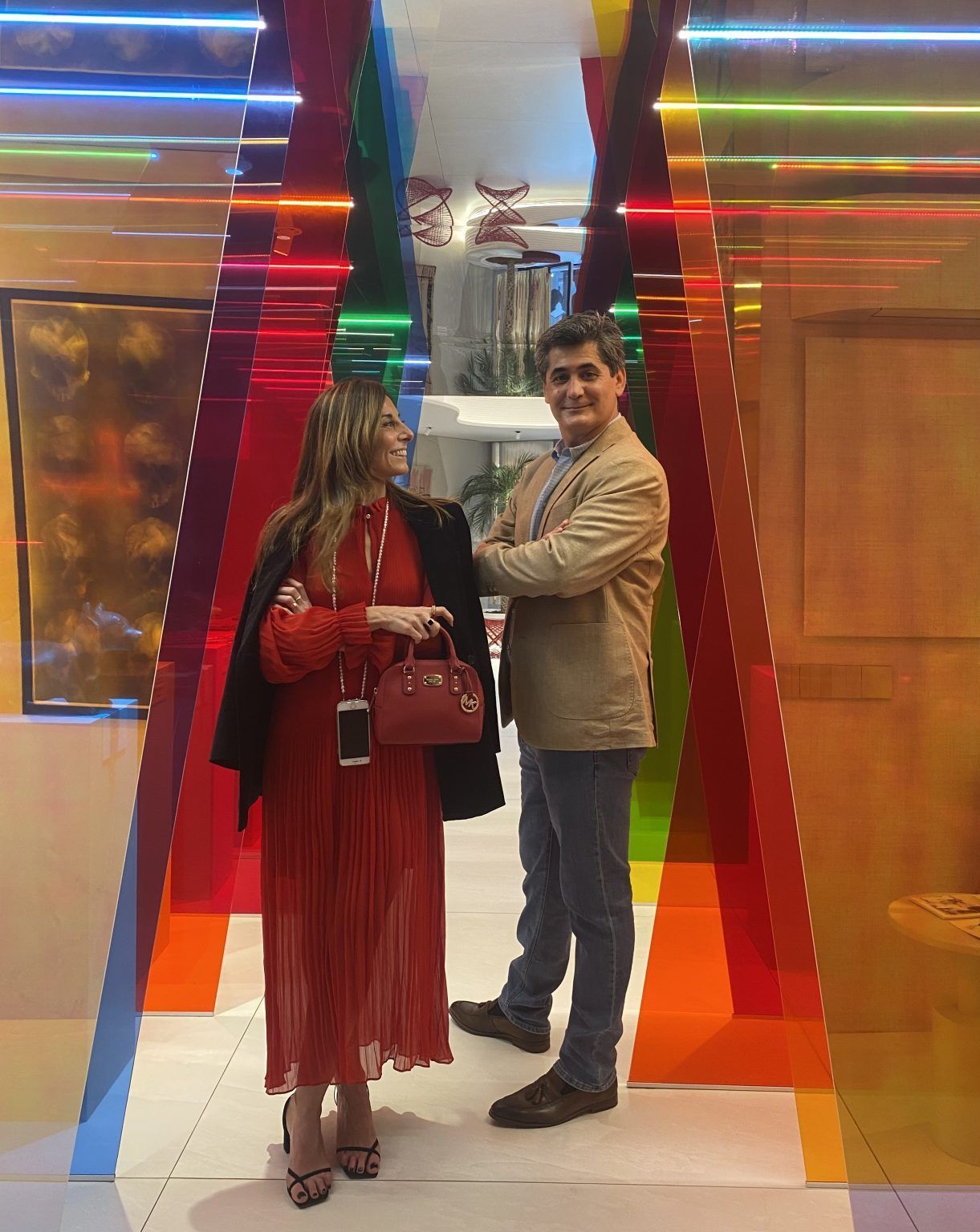 Mónica Sánchez del Monte junto a Pepelu Martínez en la edición de este año 2021 de Casa Decor - Gastronomía y Moda