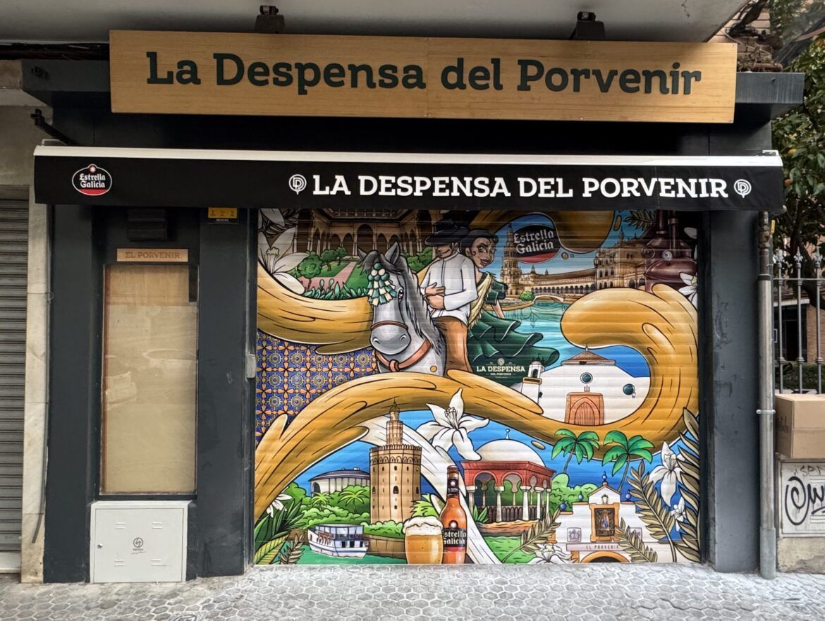 Este es el grafiti ‘gastronómico’ que está dando que hablar en Sevilla Este es el grafiti 'gastronómico' que está dando que hablar en Sevilla - Gastronomía y Moda