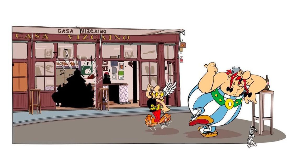 Astérix y a Obélix 'visitan' Casa Vizcaíno - Gastronomía y Moda