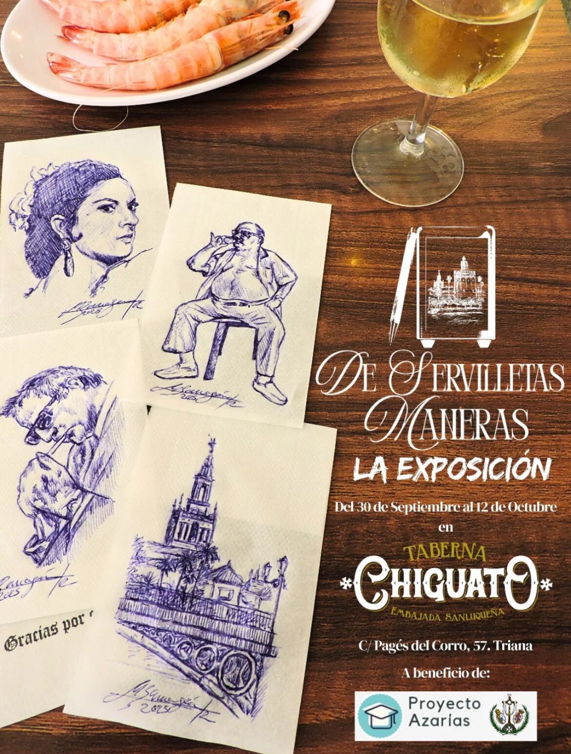 Exposición benéfica de «De Servilletas Maneras» Exposición benéfica de "De Servilletas Maneras" - Gastronomía y Moda