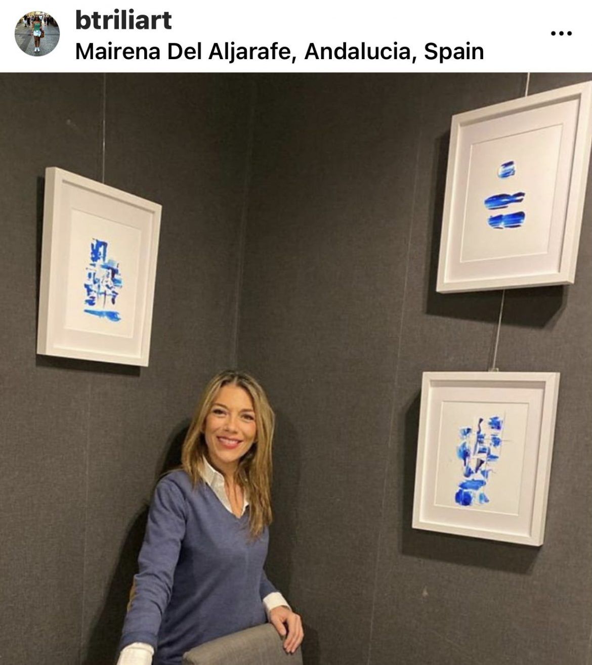 El arte abstracto de Beatriz Pérez Usero conquista el 'ristorante Il Basilico' - Gastronomía y Moda