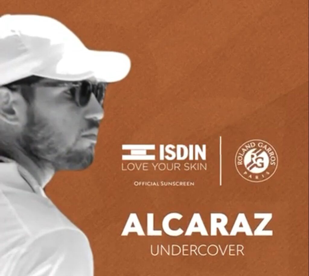 Carlos Alcaraz da cuenta de la importancia de la protección solar con ISDIN en Roland Garros Carlos Alcaraz da cuenta de la importancia de la protección solar con ISDIN en Roland Garros - Gastronomía y Moda