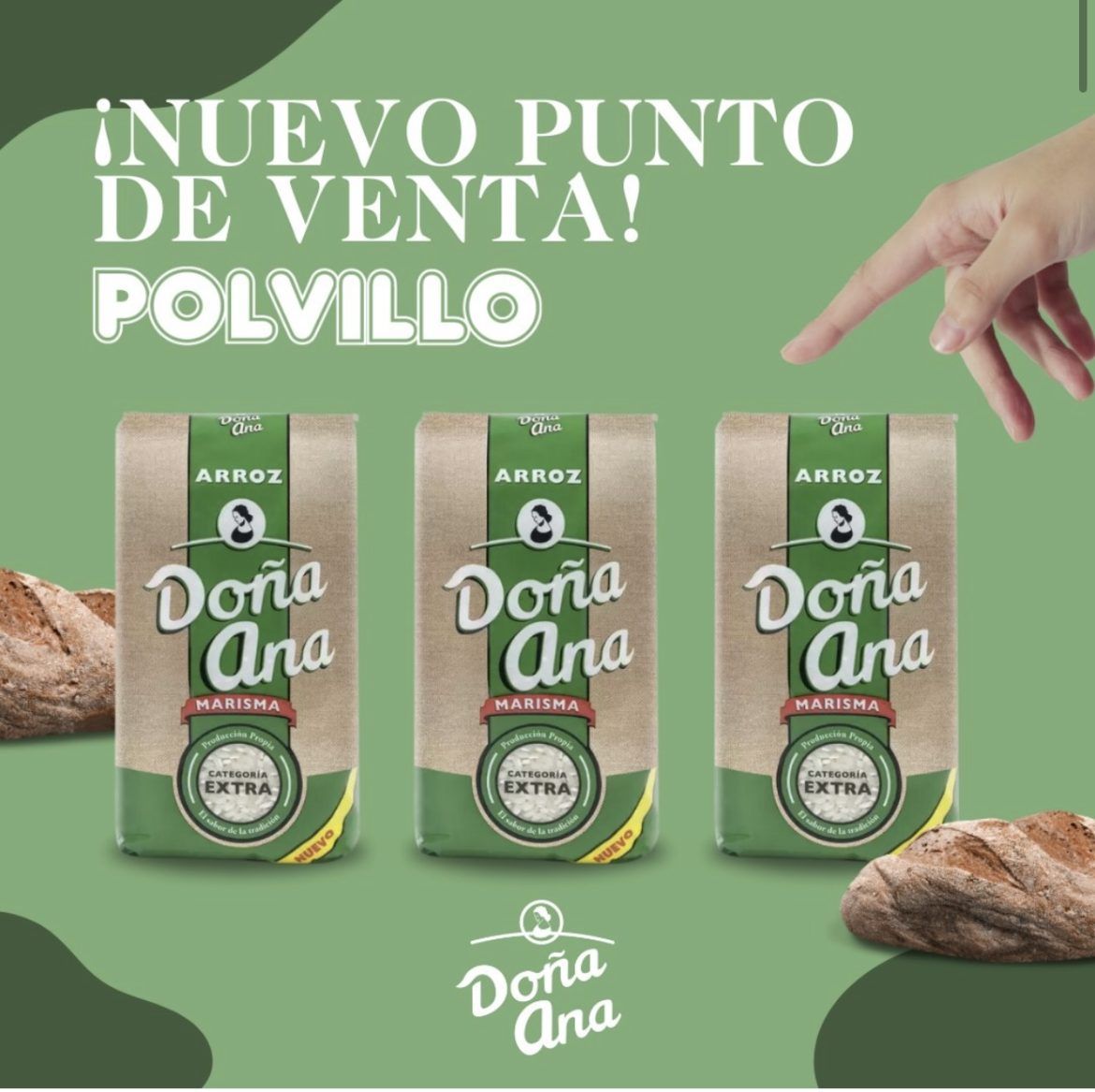 Polvillo incorpora la venta del arroz de la marca Doña Ana - Gastronomía y Moda