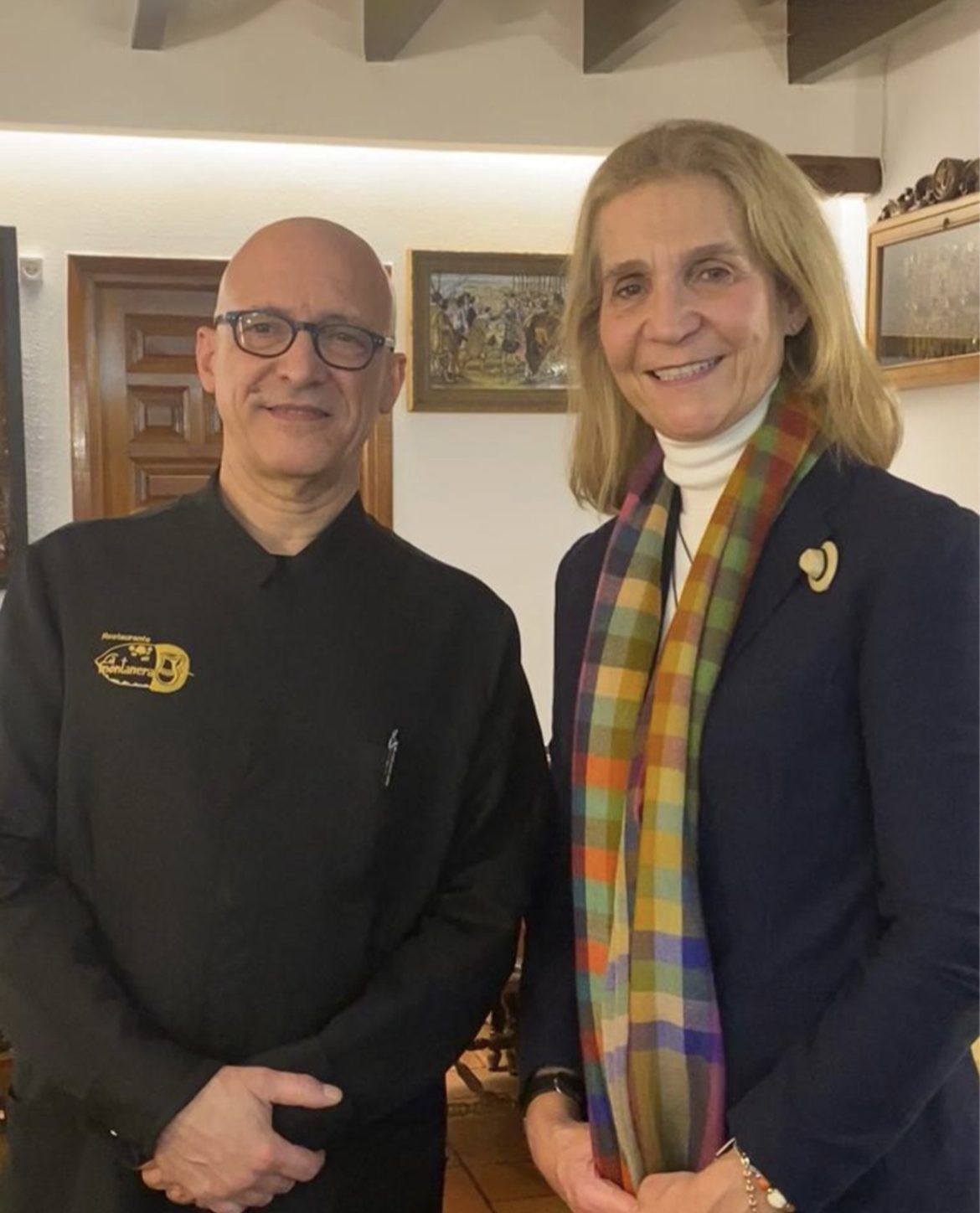 La Infanta Elena se deja seducir por la cocina del Restaurante La Montanera - Gastronomía y Moda