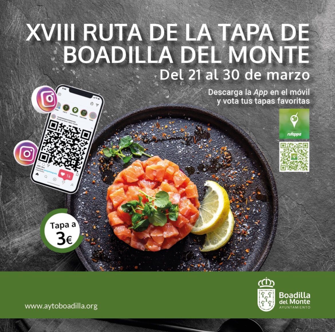 Saborea lo mejor de Boadilla del Monte con su XVIII Ruta de la tapa 2025 Saborea lo mejor de Boadilla del Monte con su XVIII Ruta de la tapa 2025 - Gastronomía y Moda