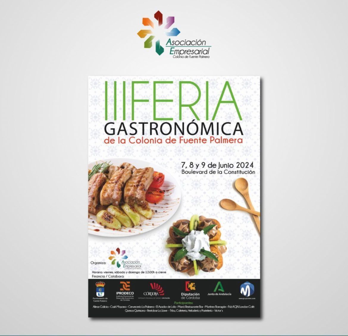 ¡No te pierdas la III Feria Gastronómica de la Colonia de Fuente Palmera! - Gastronomía y Moda
