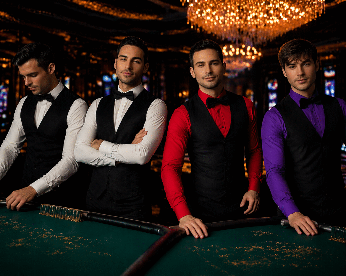 Guardarropía de los crupieres masculinos en los casinos: desde lo elegante y clásico hasta los tonos más vibrantes - Gastronomía y Moda