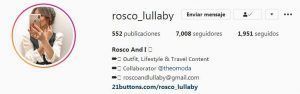 Perfil en Intsgram - @rosco_lullaby - Gastronomía y Moda