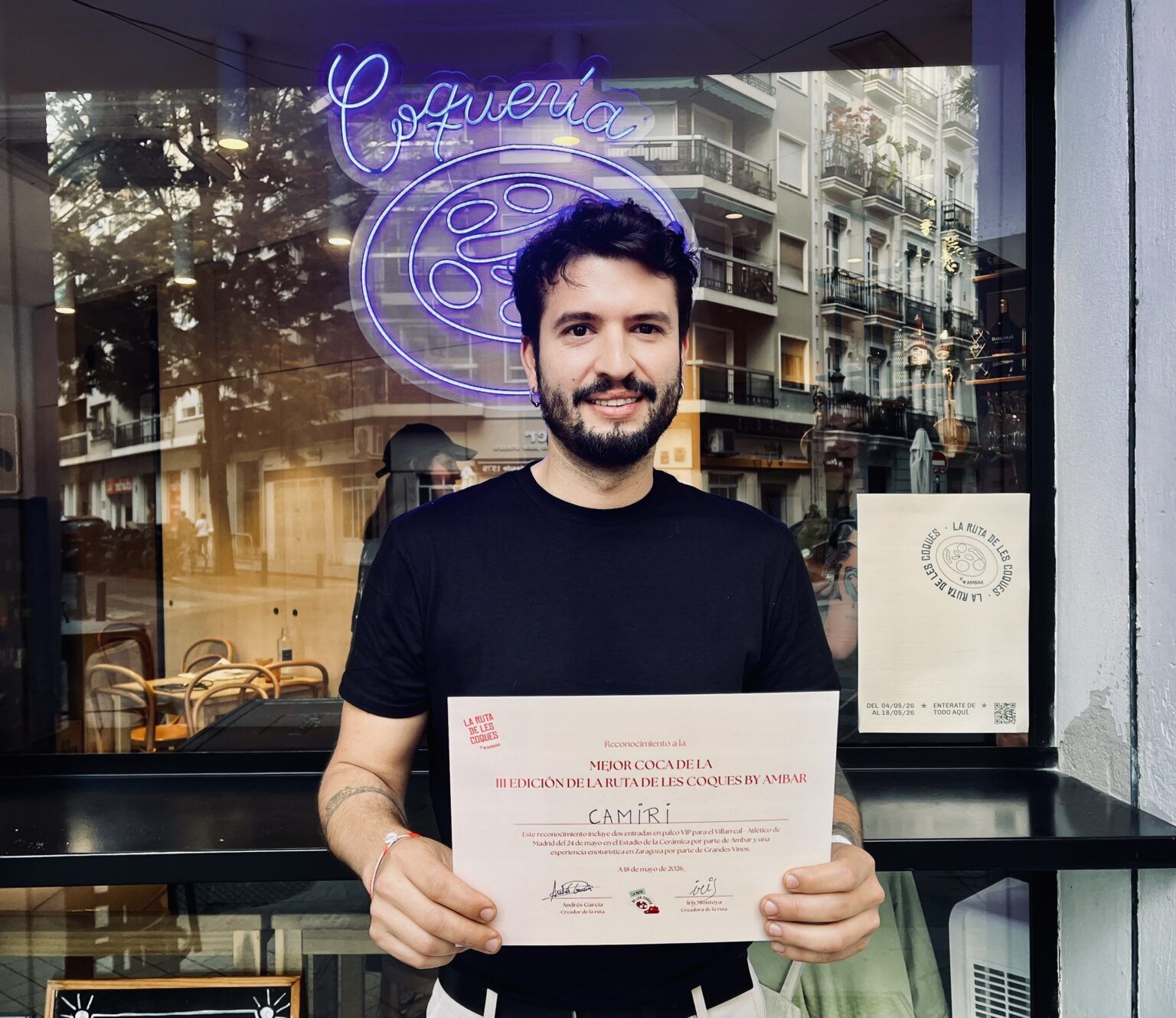 Camiri gana la III Ruta de les Coques by Ambar con una sorprendente coca de quisquilla y embutido a la brasa - Gastronomía y Moda