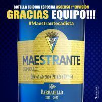 Barbadillo conmemora la vuelta a primera división del Cádiz CF con una edición limitada de Maestrante Cadista - Gastronomía y Moda