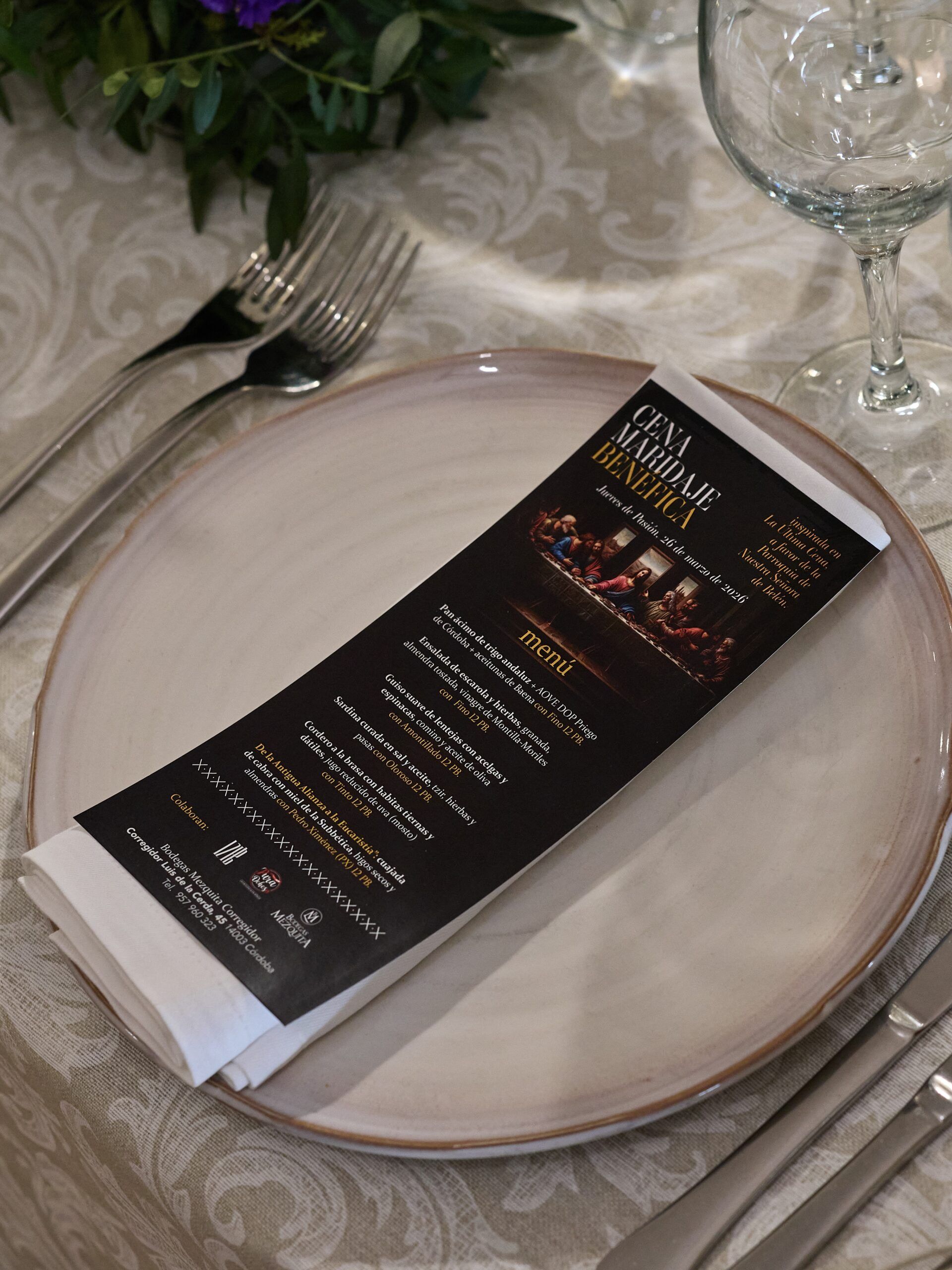 Bodegas Mezquita transforma La Última Cena en una experiencia única de gastronomía, fe y solidaridad en Córdoba - Gastronomía y Moda
