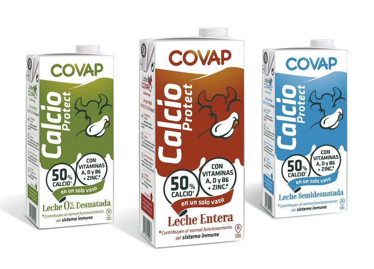 Lácteos COVAP lanza su nueva gama Calcio Protect enriquecida con vitaminas y minerales para contribuir al normal funcionamiento del sistema inmune - Gastronomía y Moda