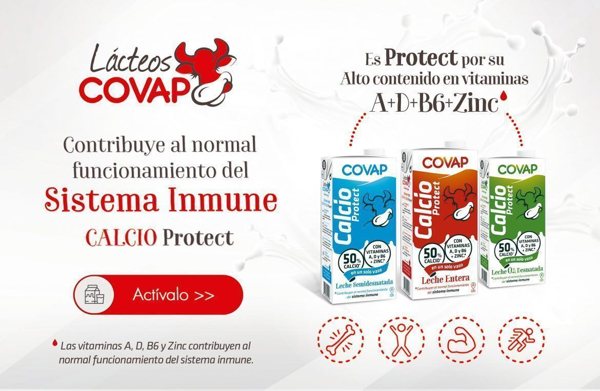 Lácteos COVAP lanza su nueva gama Calcio Protect enriquecida con vitaminas y minerales para contribuir al normal funcionamiento del sistema inmune - Gastronomía y Moda