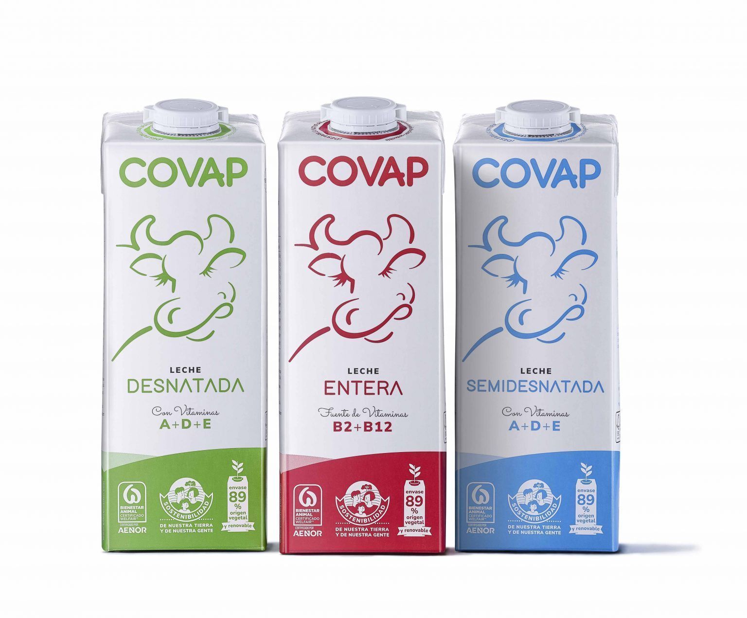 Lácteos COVAP lanza un nuevo envase compuesto en un 89% por materiales de origen vegetal en su apuesta por la sostenibilidad - Gastronomía y Moda