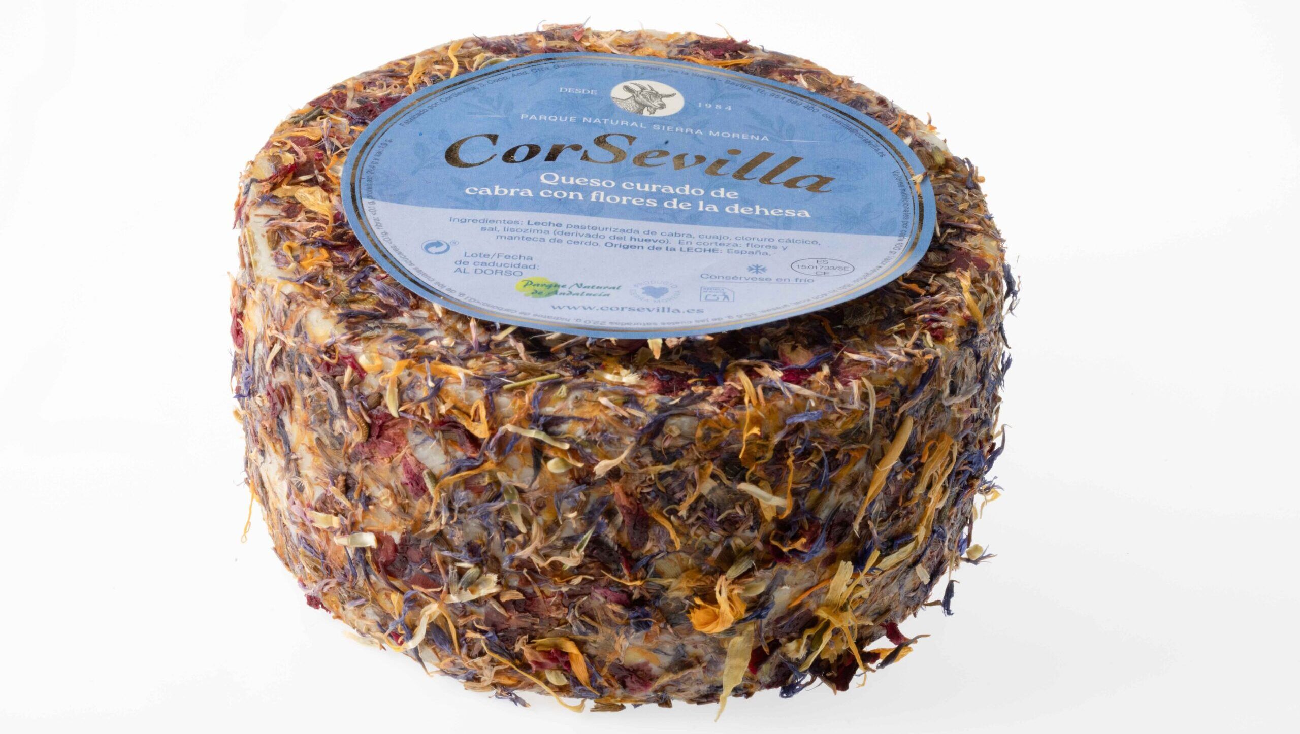 CorSevilla lanza un queso curado de cabra con flores de la dehesa que ya conquista premios en Andalucía - Gastronomía y Moda