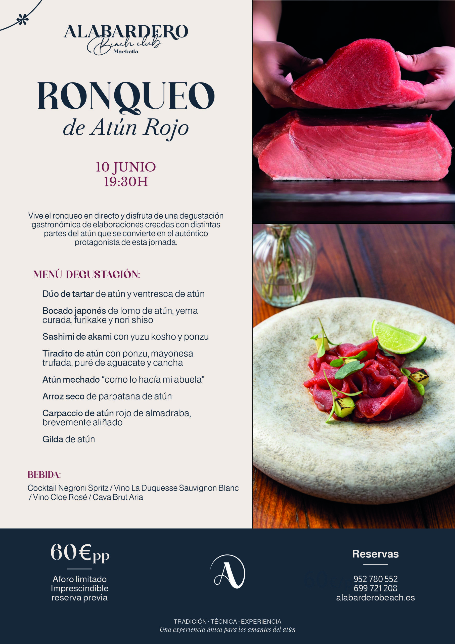 Alabardero Beach Club celebra un espectacular ronqueo del atún rojo frente al mar con una experiencia gastronómica 360º - Gastronomía y Moda
