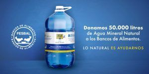 Solán de Cabras dona 50.000 litros de agua mineral natural a la Federación Española de Bancos de Alimentos - Gastronomía y Moda