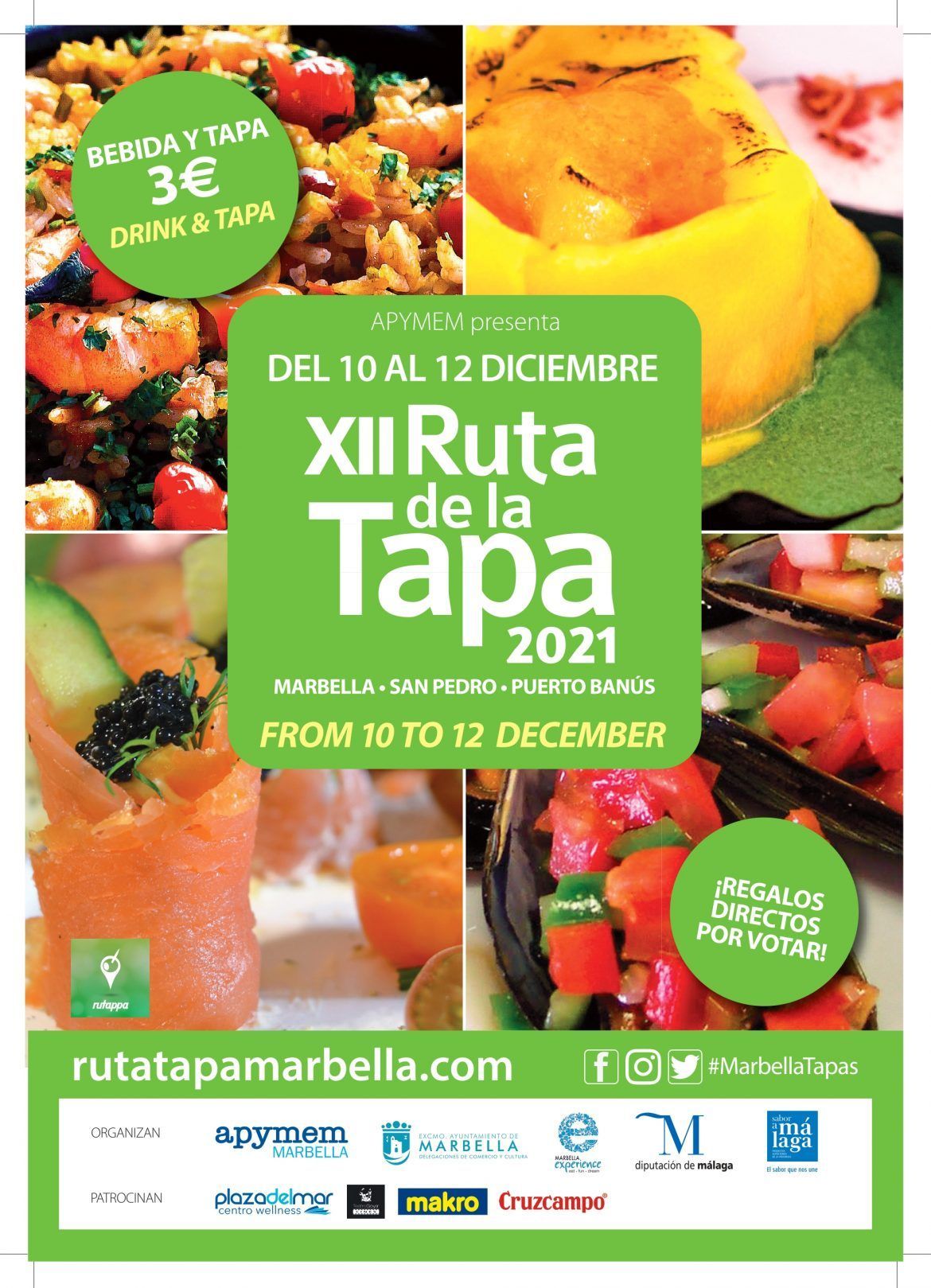 Nueva cita con la Ruta de la Tapa de Marbella, San Pedro de Alcántara y Puerto Banús Nueva cita con la XII Ruta de la Tapa de Marbella, San Pedro de Alcántara y Puerto Banús - Gastronomía y Moda