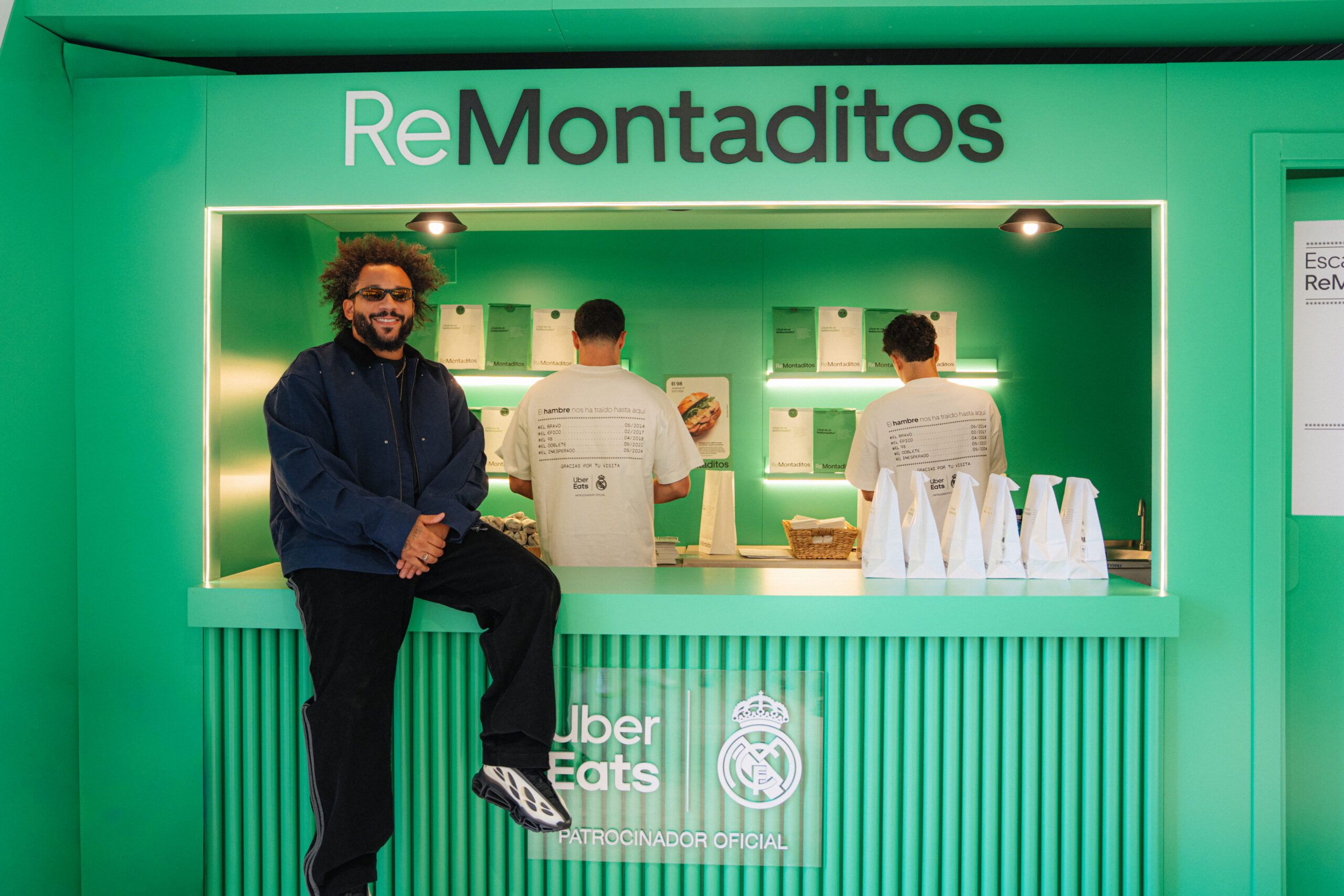 Uber Eats se convierte en patrocinador oficial del Real Madrid hasta 2029 y presenta sus ReMontaditos con Marcelo - Gastronomía y Moda