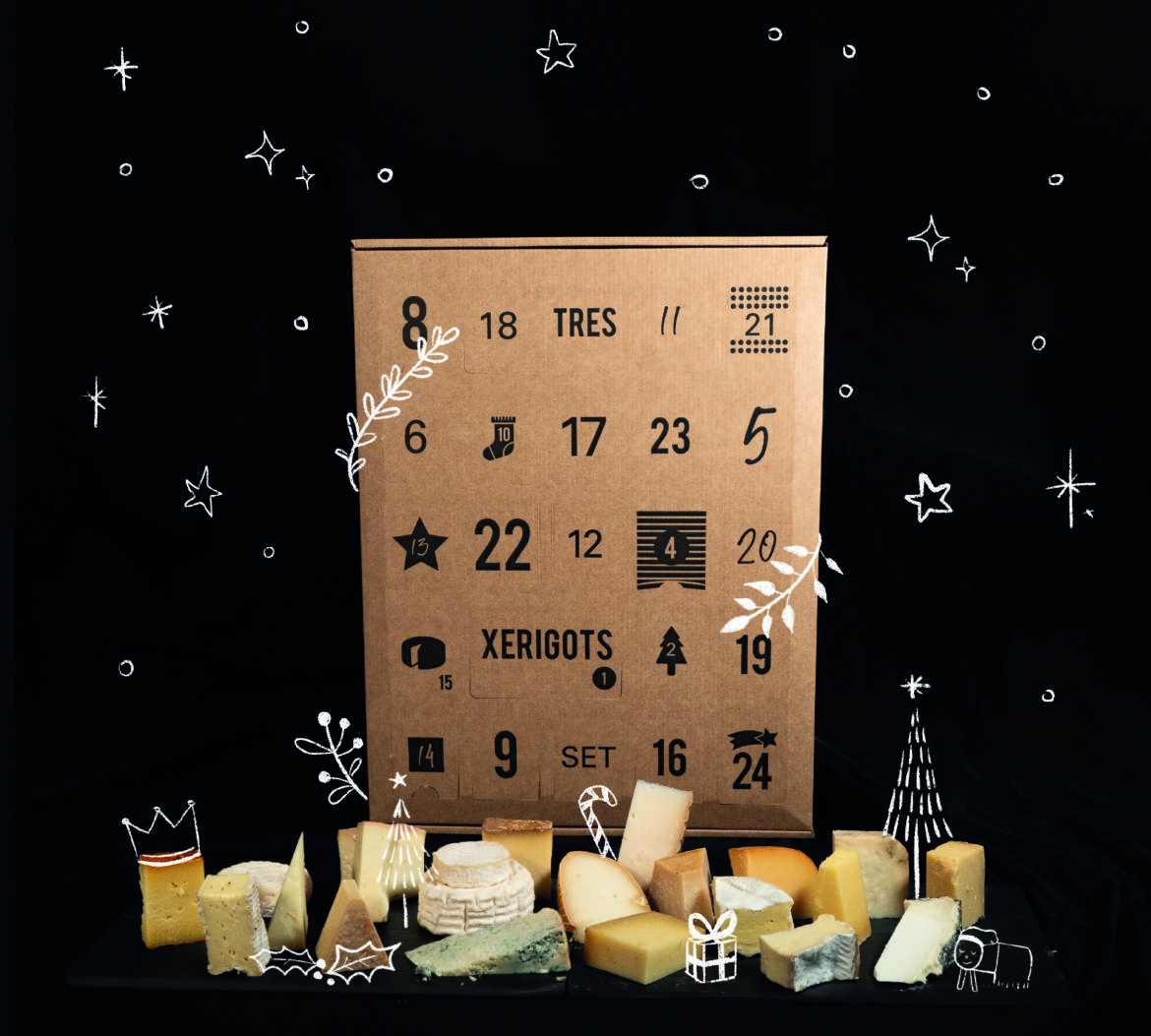 Vuelve el calendario de adviento solidario de quesos Xerigots - Gastronomía y Moda