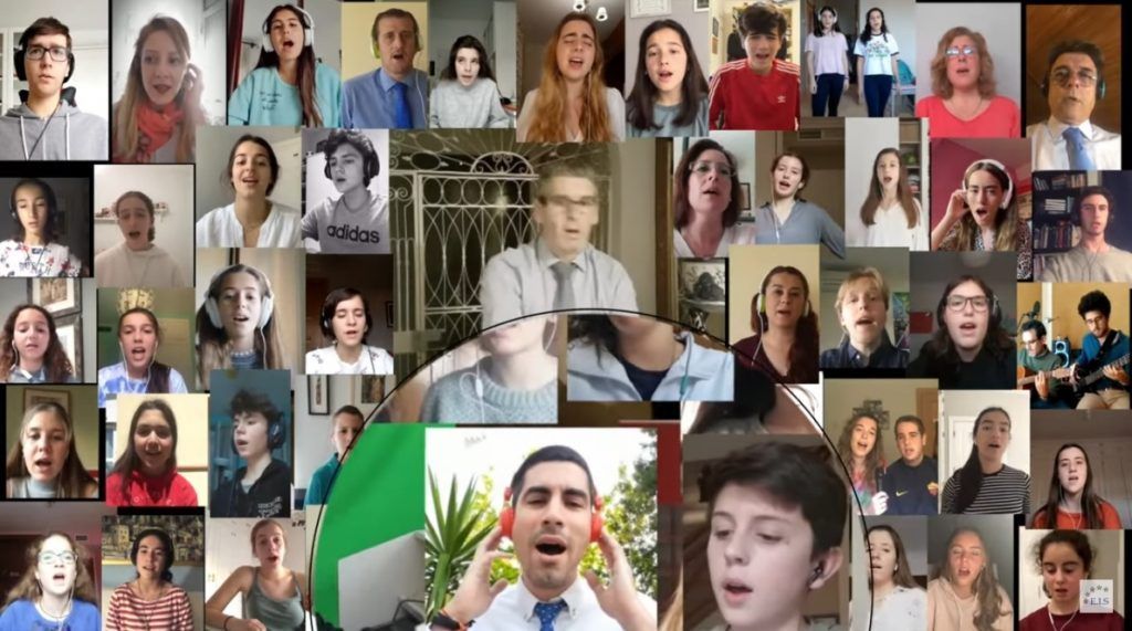 El Coro del Colegio Internacional Europa nos invita a mantenernos alegres en estos días - Gastronomía y Moda