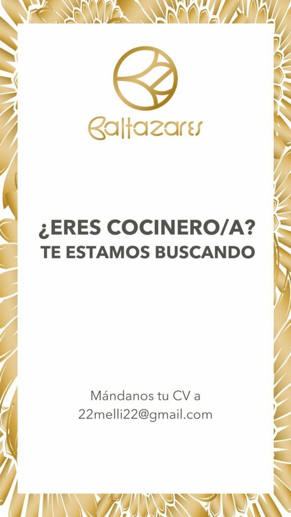 Empleo. Resturante Baltazares busca cociner@ Empleo. Resturante Baltazares busca cociner@ - Gastronomía y Moda